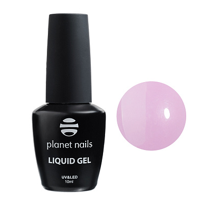 Гель моделирующий во флаконе Liquid gel rose Planet nails розовый 10 мл арт.11351