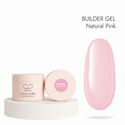 Моделирующий гель натурально-розовый LOVIA CURE Builder Gel Natural Pink 15 мл
