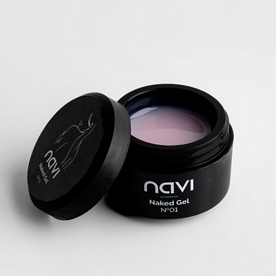Моделирующий гель NAVI полупрозрачный нюд Naked Gel 01 30 мл