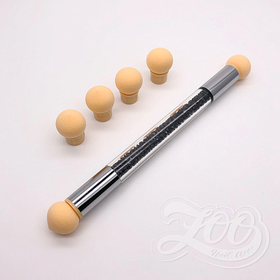 Аэропуффинг Zoo Nail Art, 6 спонжей №1190