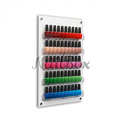 Дисплей настенный для лаков Nail Polish Display (42х60 белый)
