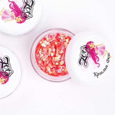 Шестигранники микс Крылья феи №1559 Zoo Nail Art 2 г