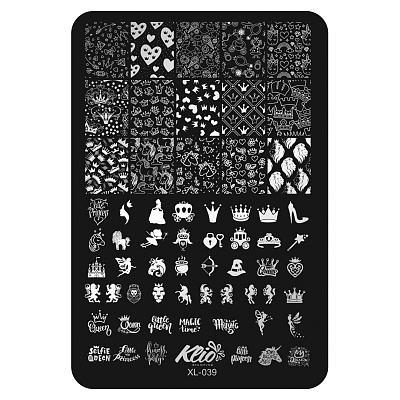 Пластина для стемпинга Klio professional XL-039