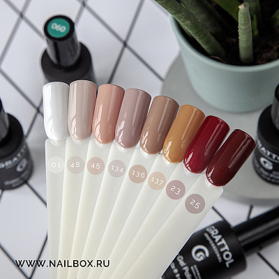 Гель-лак Grattol GTC023 Red Brown, 9 мл
