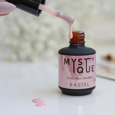 Камуфлирующая база для гель-лака Mystique Pastel 15 мл