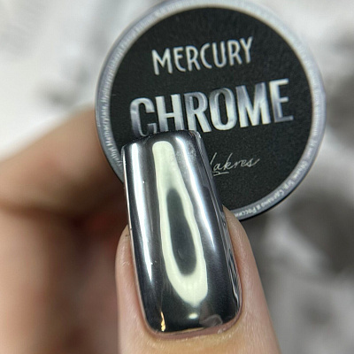 Гель-краска жидкий металл Mercury Chrome Lakres 5 мл