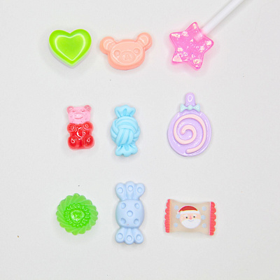Большие 3D фигурки Zoo Nail Art «Рандомный набор» 1876 10 шт