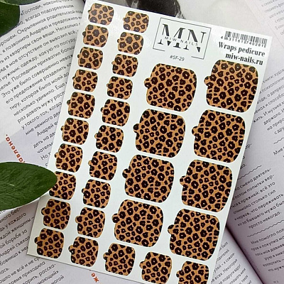 Пленки для педикюра Miw Nails Wraps stickers SF-29