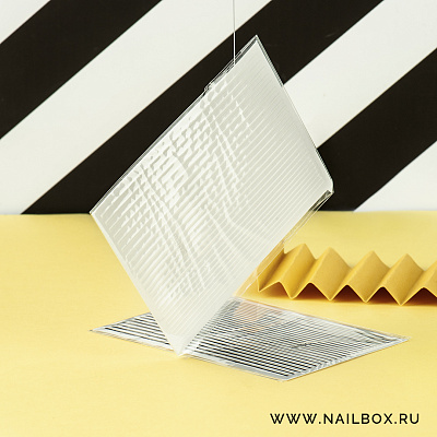 Лента для дизайна Полосочки ibdi белые