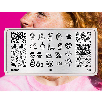 Пластина для стемпинга Go Stamp №020 Lol (арт. 20PL)