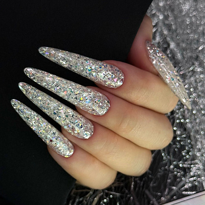 Гель для наращивания Monami голографический Crystal Gel №02 15 г