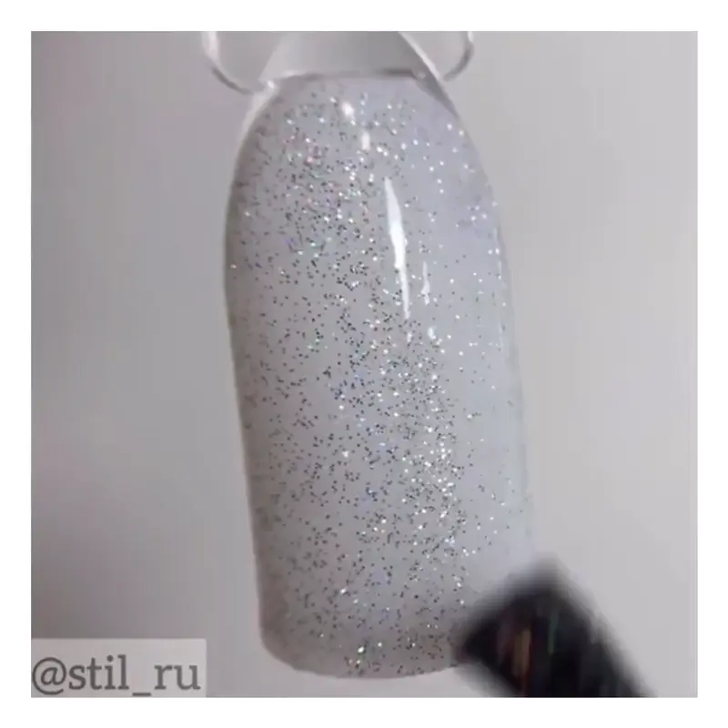 Голографическая втирка Серебряная Вспышка №1078 Zoo Nail Art 1 г