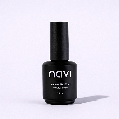 Топ для гель-лака NAVI Katana Top Coat без UV-фильтра без липкого слоя 15 мл
