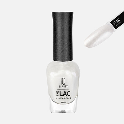 Лак для ногтей IQ Beauty №086 укрепляющий с биокерамикой 12,5 мл