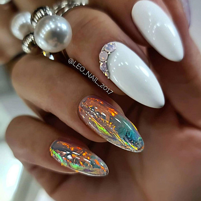 Битое стекло №1031 Zoo Nail Art (лента 20х4 см)