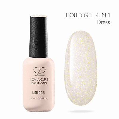 Полигель-архитектор 4 в 1 LOVIA CURE Liquid Gel 11 Wedding Vibe Dress 17 мл