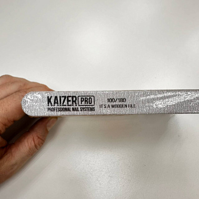 Набор пилок Kaizer Pro NF-72.50 на деревянной основе прямая серая 100/180 50 шт