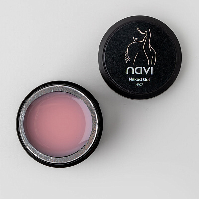 Моделирующий гель NAVI полупрозрачный нюд Naked Gel 07 30 мл