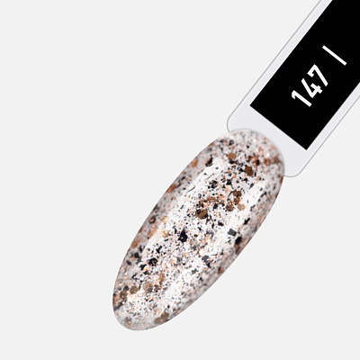Лак для ногтей IQ Beauty №147 укрепляющий с биокерамикой 12,5 мл