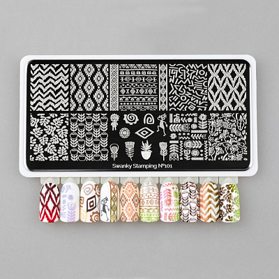 Пластина для стемпинга Swanky Stamping №101