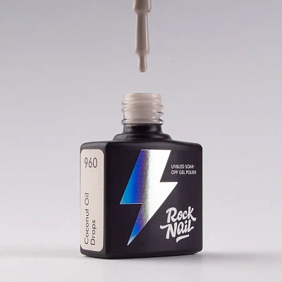 Гель-лак RockNail №960 Choco (Coconut Oil Drops) 10 мл