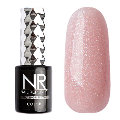 Каучуковая камуфлирующая база для гель-лака Cover Base Rubber Nail Republic №014 (Pink), 10 мл