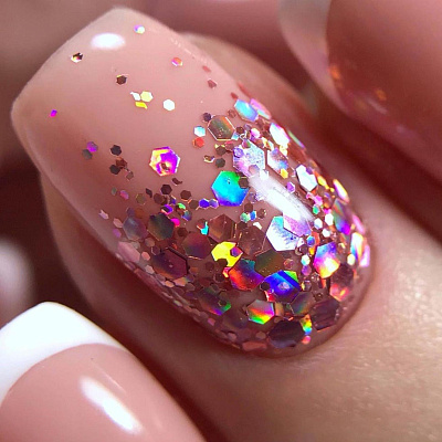 Шестигранники микс Диско соты Zoo Nail Art №1337, 2 г