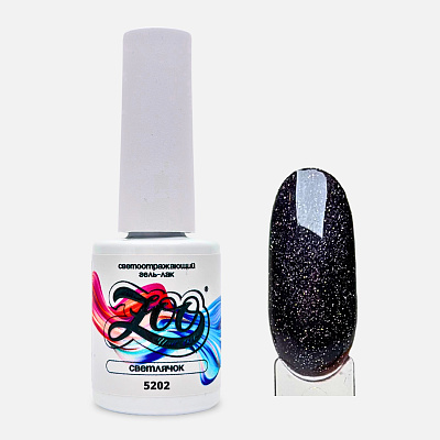 Гель-лак Zoo Nail Art «Светлячок» 5202 светоотражающий, 8 г
