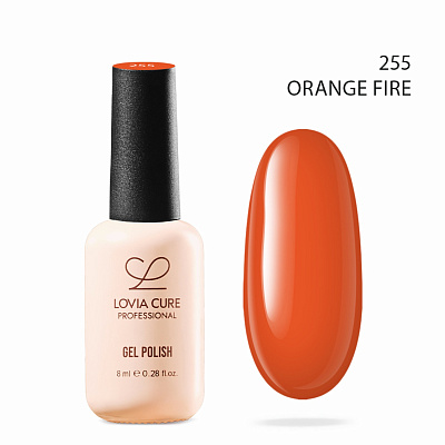 Гель-лак LOVIA CURE 255 Orange fire 8 мл