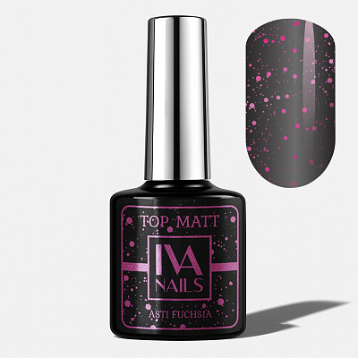 Топ для гель-лака Top Asti Fuchsia IVA NAILS 8 мл