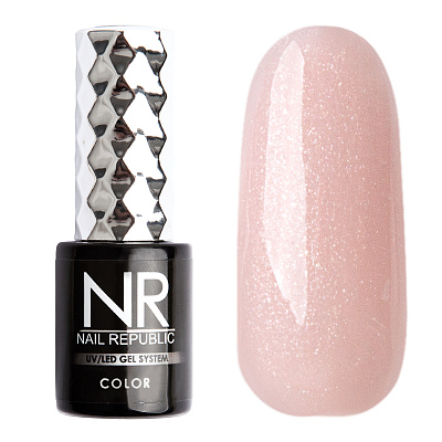 Каучуковая камуфлирующая база для гель-лака Cover Base Rubber Nail Republic №013 (Pink), 10 мл