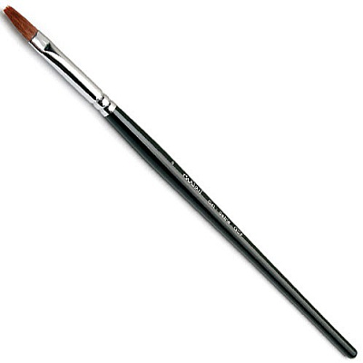 Кисть для геля ruNail №6 Gel 6GCF 0165 натуральный ворс