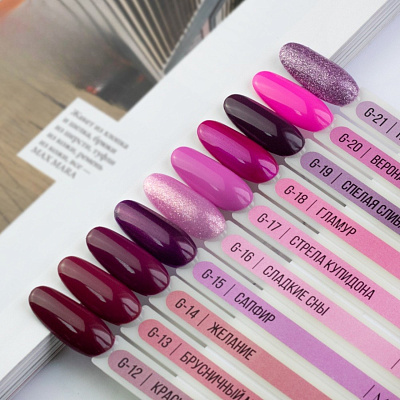 Гель-лак MIO Nails №G-19 Спелая слива 8 мл