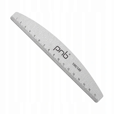 Пилка для ногтей 100/180 банан PNB by Lovia Cure Nail file-line 100/180 semicircle П.01.