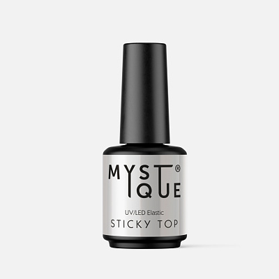 Топ для гель-лака с липким слоем Mystique Sticky Top 15 мл