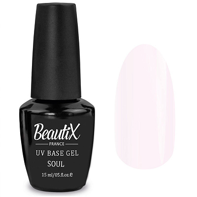 Камуфлирующая база UV Base Gel Beautix SOUL, 15 мл