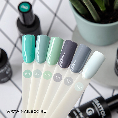 Гель-лак Grattol GTC113 Powder Blue, 9 мл