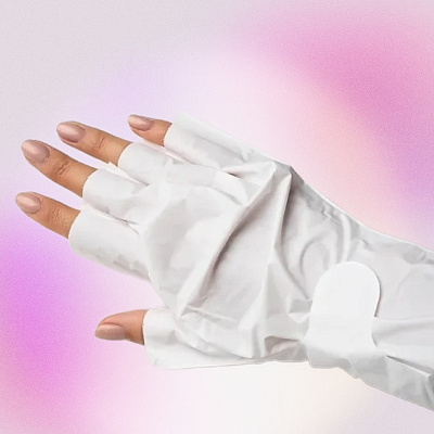 Перчатки-маска для рук и ногтей ruNail №6608, 1 пара