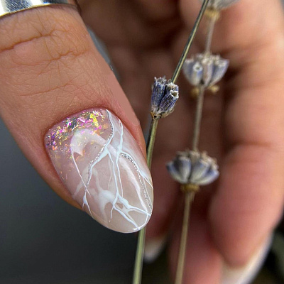 Хлопья Юки Zoo Nail Art, №1180 (полупрозрачные)
