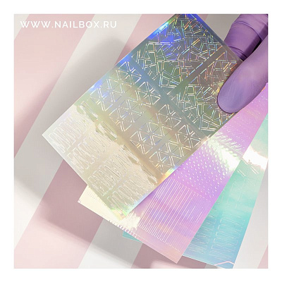 Наклейки Радужный микс №1368 Zoo Nail Art