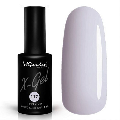 Гель-лак InGarden X-Gel №117 (Плотный пастельно-лиловый), 8 мл