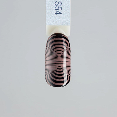 Лак для стемпинга Swanky Stamping S54 (коричнево-бежевый), 6 мл