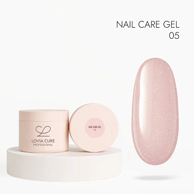 Моделирующий гель LOVIA CURE с кератином и кальцием Nail Care Gel №05 15 мл
