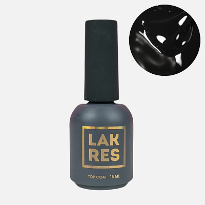 Топ для гель-лака Lakres Total Black 10 мл
