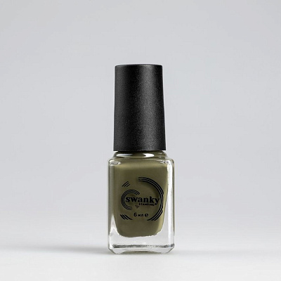 Лак для стемпинга Swanky Stamping S37 (оливковый хаки), 6 мл