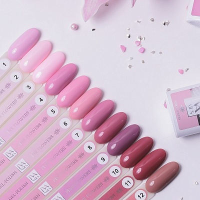 Гель-лак IVA NAILS Pink Flowers №12, 8 мл