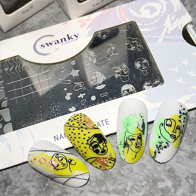 Пластина для стемпинга Swanky Stamping №080