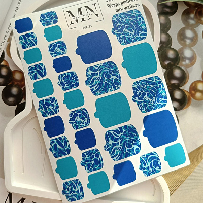 Пленки для педикюра Miw Nails Wraps stickers SF-31