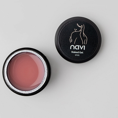 Моделирующий гель NAVI полупрозрачный нюд Naked Gel 09 15 мл