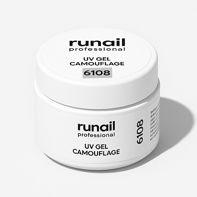 Гель камуфлирующий ruNail 6108 Молочный коктейль 30 г